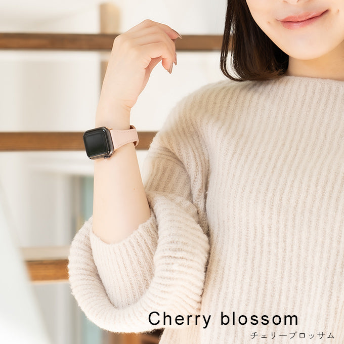 アップルウォッチ バンド Apple watch band スリムレザーバンド 本革