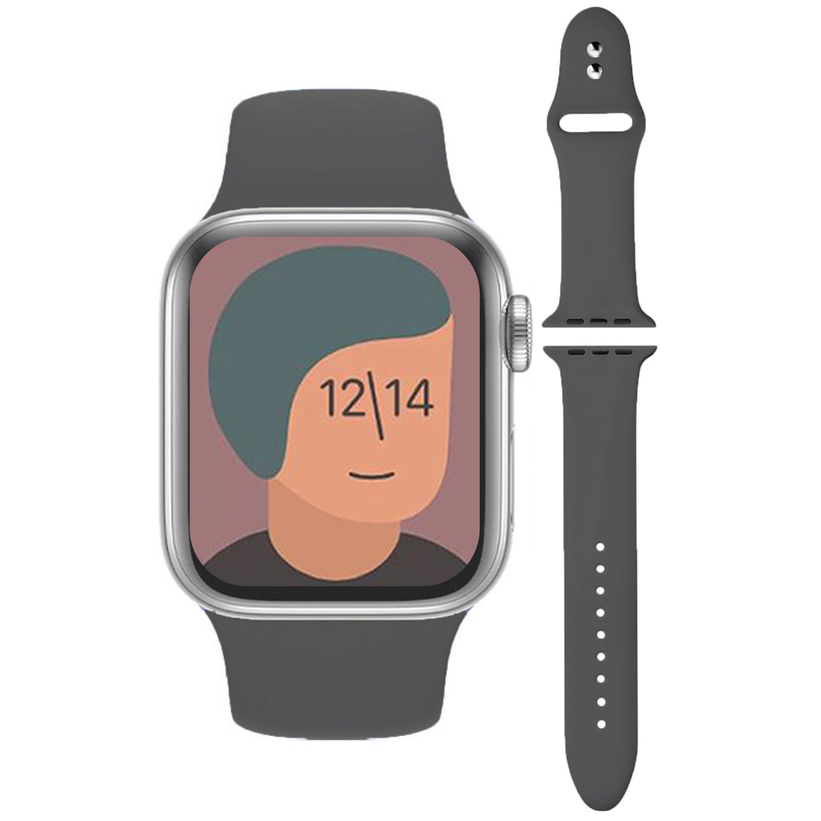 アップルウォッチ バンド Apple watch band くすみカラー シリコン