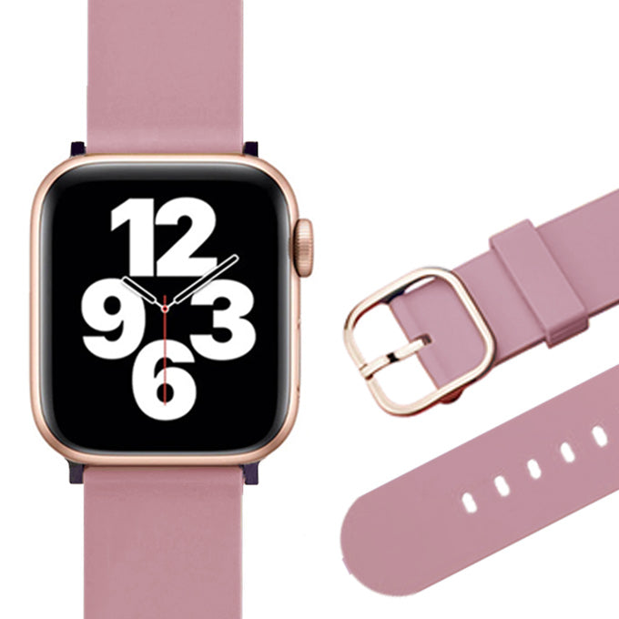Apple watch band アップルウォッチ バンド くすみカラー スポーツ ソフトシリコンラバーシアーモーヴ