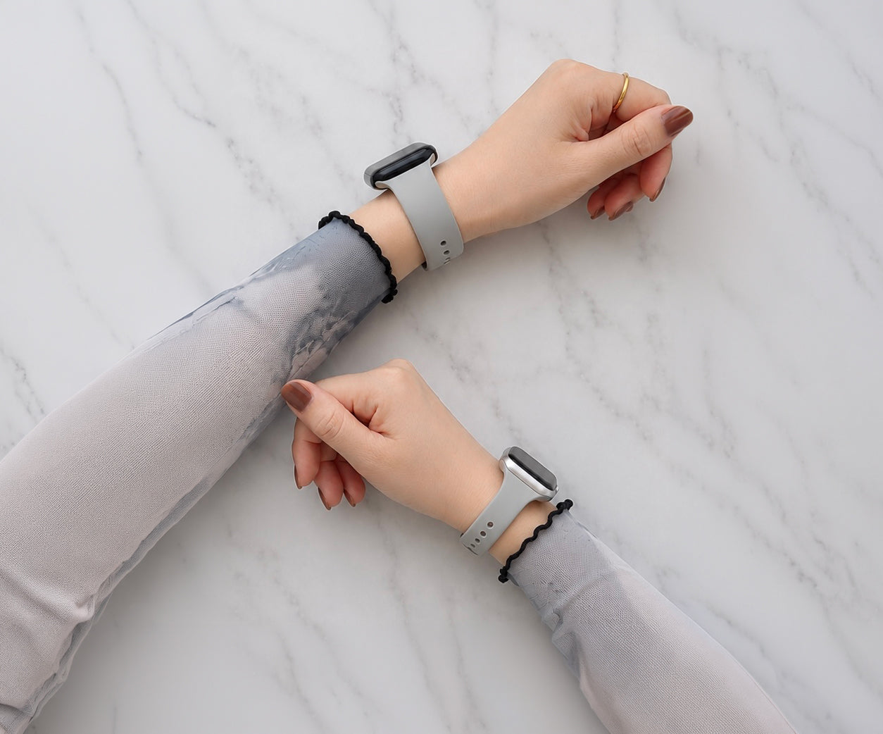 【比較】AriRiのApple Watchシリコンラバーバンドはどっちがおすすめ？定番ベーシックタイプと細身スリムタイプの違いをご紹介！