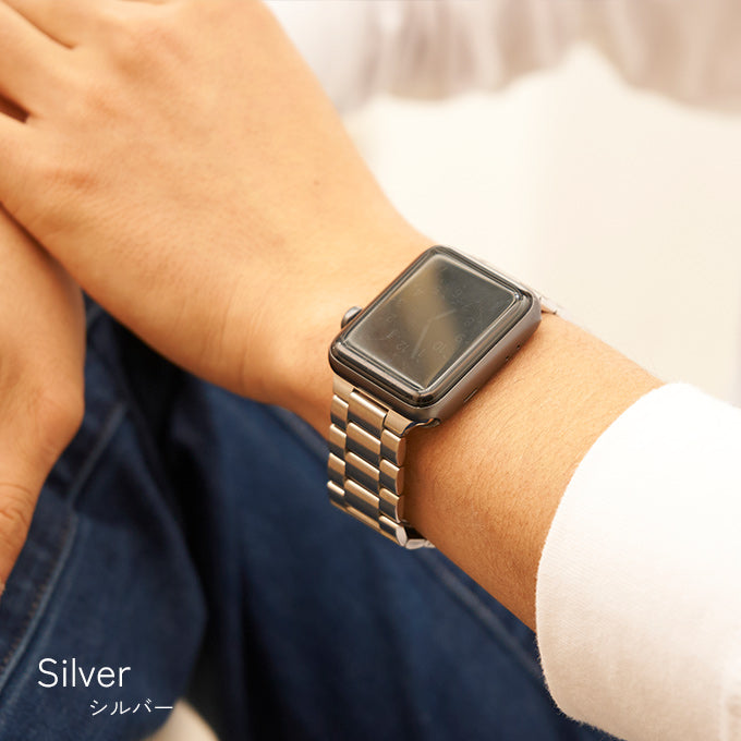 アップルウォッチバンドで叶える上品な手元、シルバーの美しさ