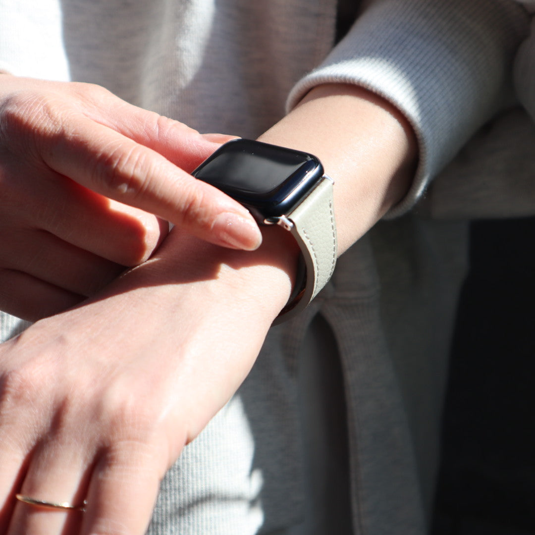アップルウォッチ バンド Apple watch band スリムレザーバンド 本革