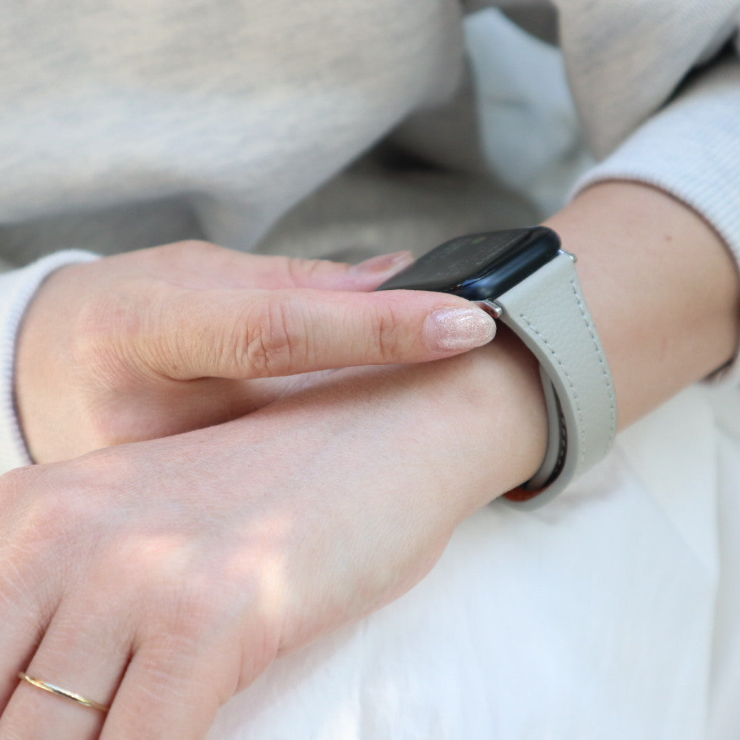 アップルウォッチ バンド Apple watch band スリムレザーバンド 本革