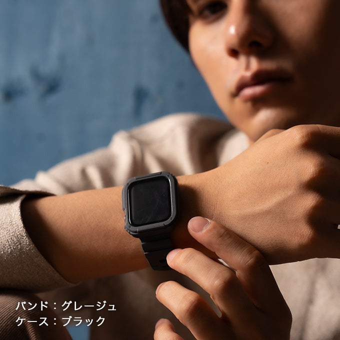 GUESS★スポーティーなシリコン 白グレーGロゴApple Watchバンド GUESS Logo Silicone Band for Apple 38-40 mm Watch - CS2012S1
