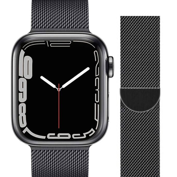 アップルウォッチ バンド Apple watch band ミラネーゼループ メッシュ ステンレス ブラック