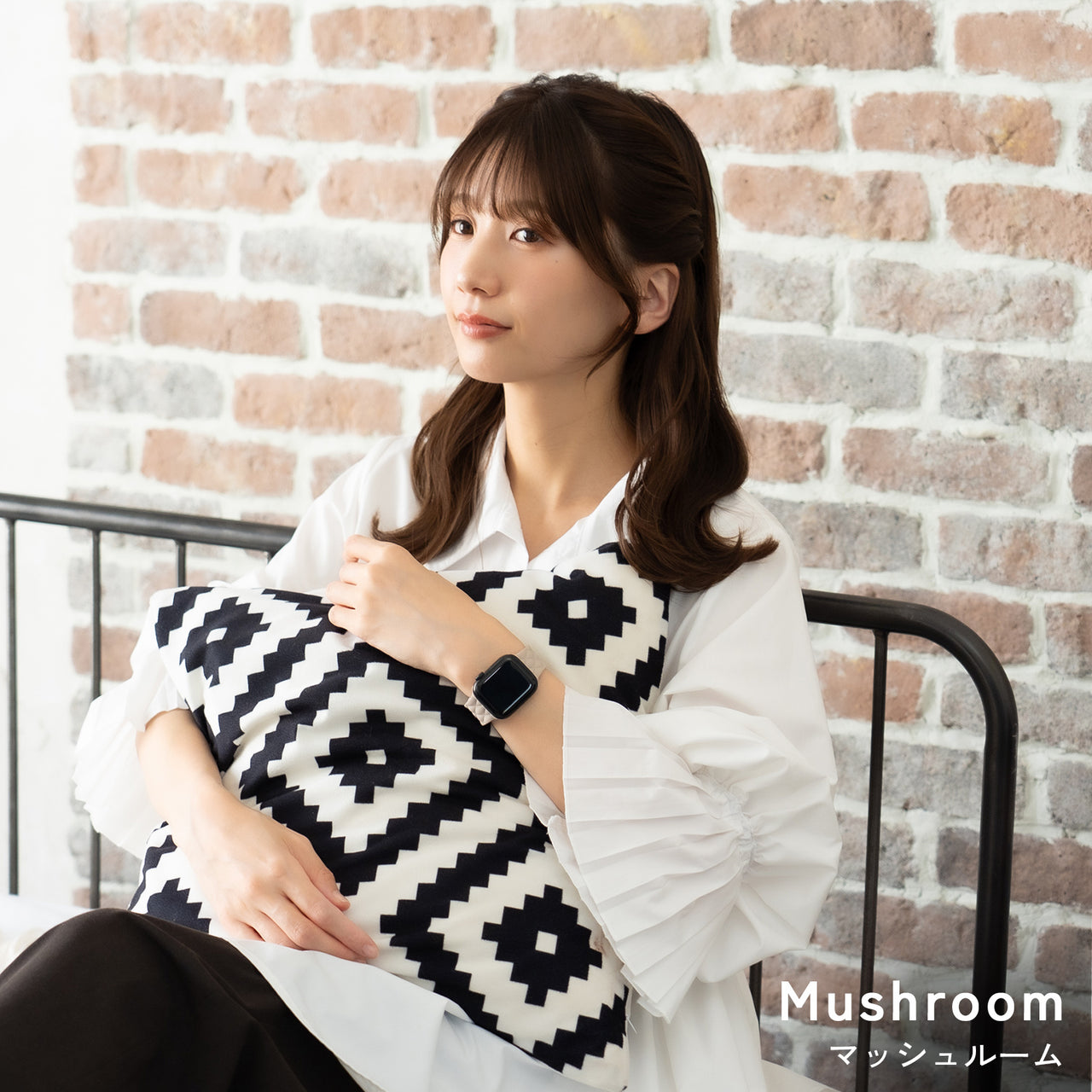 アップルウォッチ バンド マトラッセシリコンラバーバンド/マッシュルーム