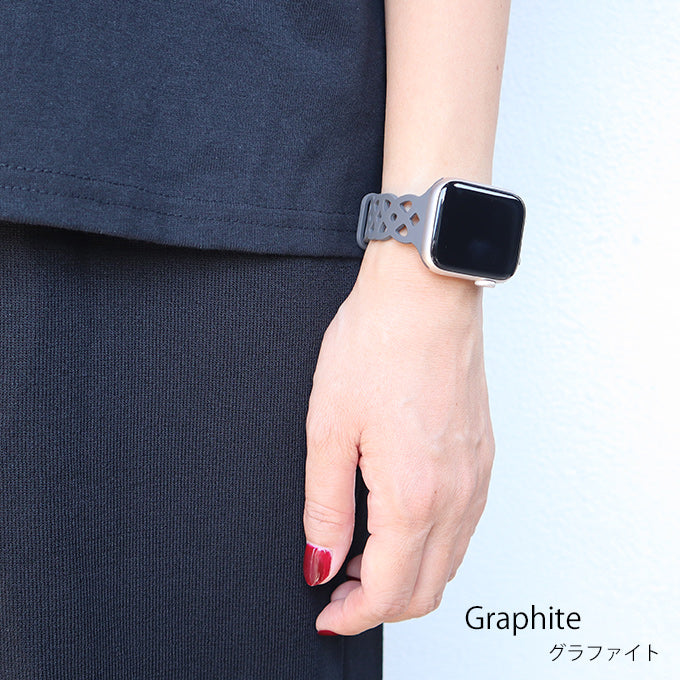 アップルウォッチ バンド Apple watch band フラワー レース柄