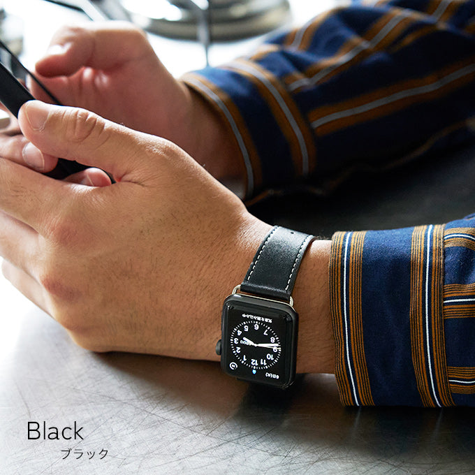 アップルウォッチ バンド Apple watch band メンズ レザーバンド 革