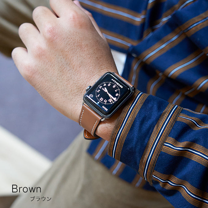 アップルウォッチ バンド Apple watch band メンズ レザーバンド
