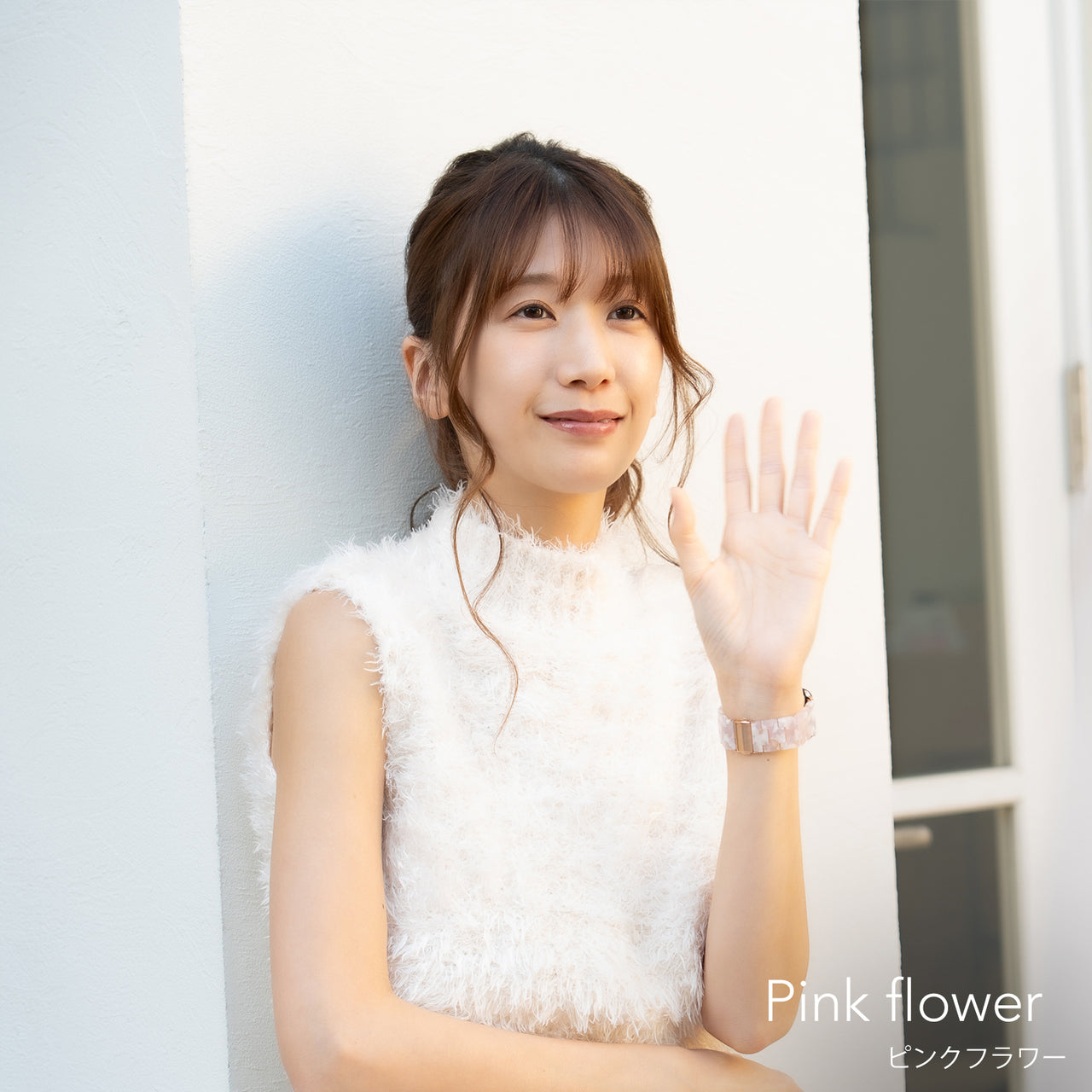 アップルウォッチ バンド Apple watch band べっ甲 メンズ レディース ピンクフラワー