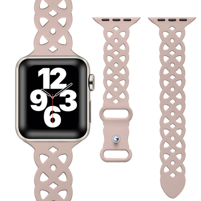 AriRi アップルウォッチ レース柄シリコンラバーバンド