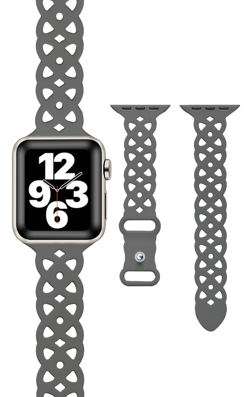 アップルウォッチ バンド Apple watch band フラワー レース柄 くすみカラー シリコン スポーツ ラバーバンド ベルト アップルウォッチバンド 38mm 40mm 41mm 42mm SE おしゃれ かわいい レディース apple watch10 バンド スペースグレー