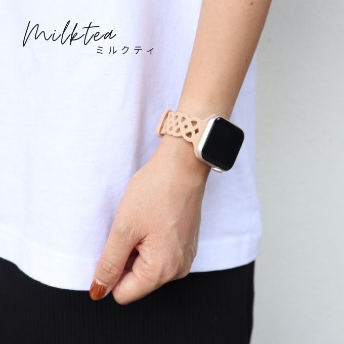 アップルウォッチ バンド Apple watch band フラワー レース柄
