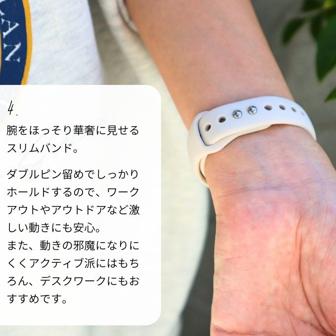 Apple watch band アップルウォッチ スリムラバーバンド くすみカラー