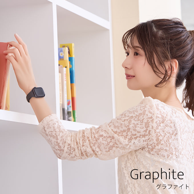 アップルウォッチ バンド Apple watch band スリムラバーバンド ユニセックス くすみカラー スポーツ シリコン グラファイト