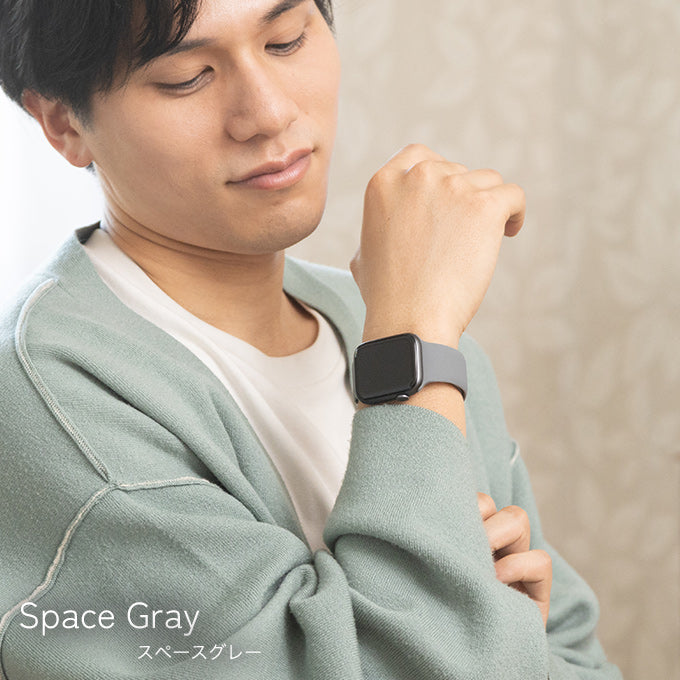アップルウォッチ バンド Apple watch band くすみカラー シリコン