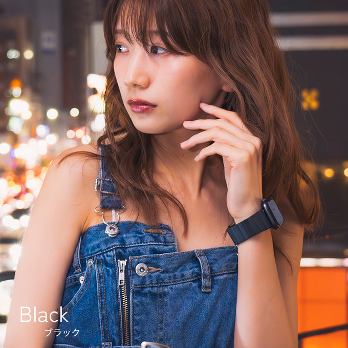 アップルウォッチ バンド Apple watch band チタン ベルトメンズ レディース ブラック