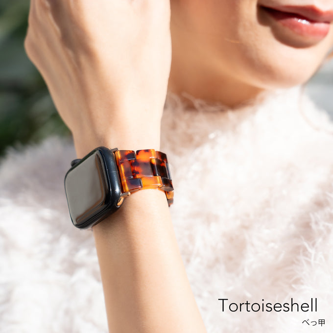 アップルウォッチ バンド Apple watch band べっ甲 メンズ レディース べっ甲