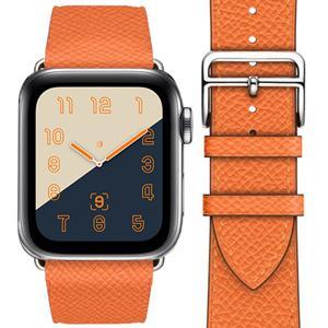 アップルウォッチ バンド Apple watch band レディース メンズ レザーバンド 革 オレンジ