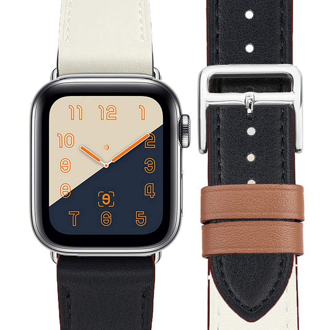1557 Apple Watch HERMES ブラックレザーバンド エルメス 時計｜レザー 